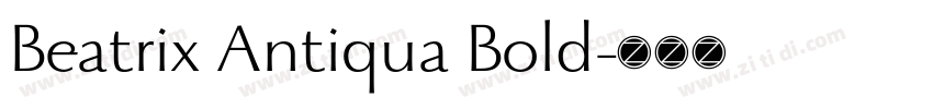 Beatrix Antiqua Bold字体转换